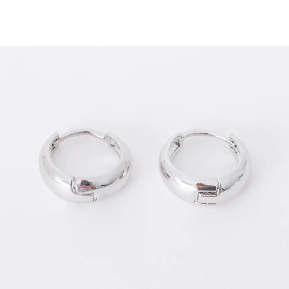 Thickies Sterling Silver Chunky Huggie Earrings